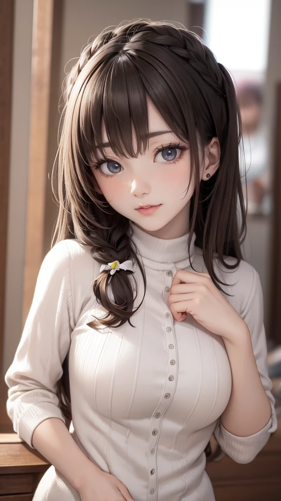 (random cute clothes),(random porn pose),(random hairstyle),(Highest image quality,(8k),ultra-realistic,best quality, high quality, high definition, high quality texture,high detail,beautiful detailed,fine detailed,extremely detailed cg,detailed texture,a realistic representation of the face,masterpiece,Sense of presence)