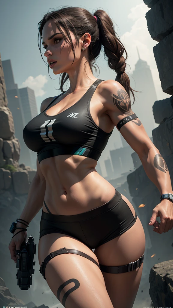 ((Best quality)), ((masterpiece)), (highly detailed:1.3), 3D,Shitu-mecha, beautiful cyberpunk women with her mecha in the ruins of city from a forgoten war, ancient technology,HDR (High Dynamic Range),Ray Tracing,NVIDIA RTX,Super-Resolution,Unreal 5,Subsurface scattering,PBR Texturing,Post-processing,Anisotropic Filtering,Depth-of-field,Maximum clarity and sharpness,Multi-layered textures,Albedo and Specular maps,Surface shading,Accurate simulation of light-material interaction,Perfect proportions,Octane Render,Two-tone lighting,Low ISO,White balance,Rule of thirds,Wide aperature,8K RAW,Efficient Sub-Pixel,sub-pixel convolution,luminescent particles,light scattering,Tyndall effect