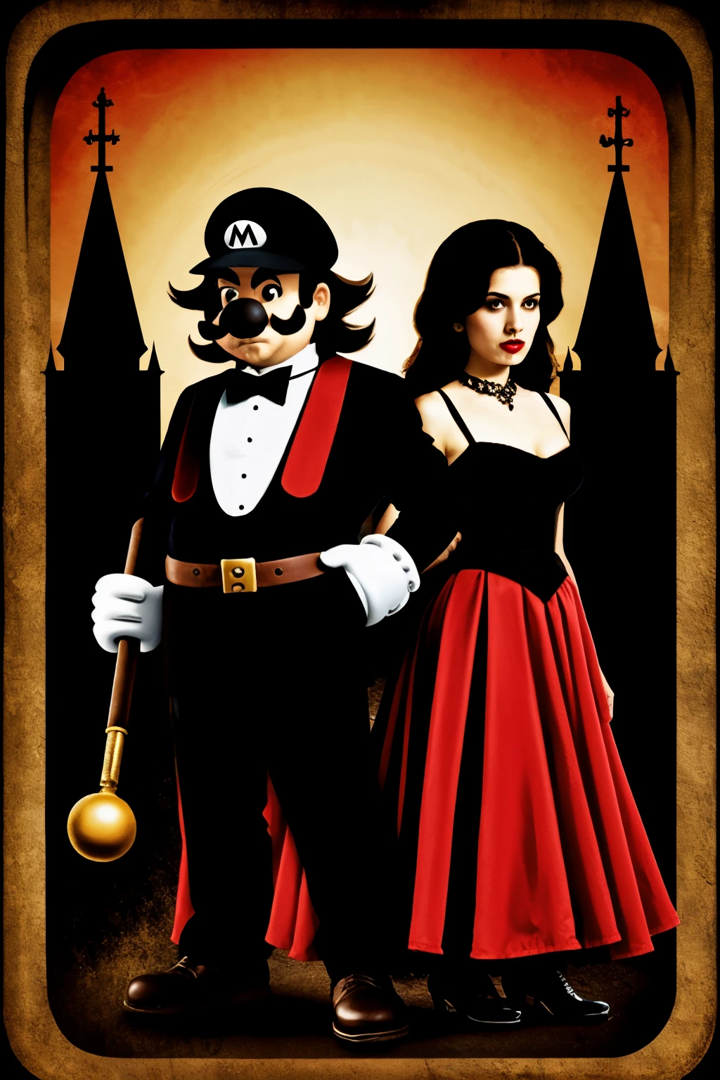 Mario Bros gothic style