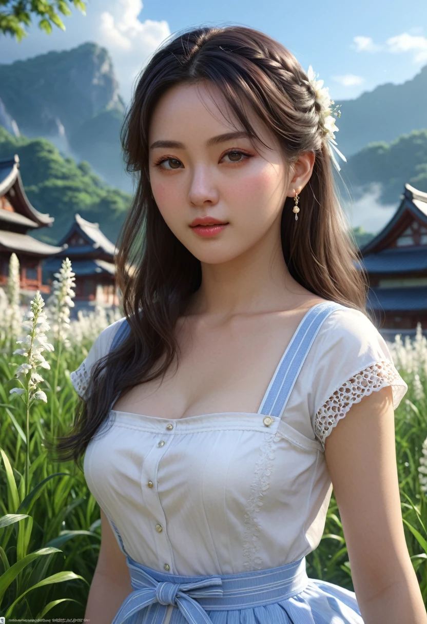 1 girl,Best Quality,masterpiece,illustration,an extremely delicate and beautiful,CG,unit,8K Wallpaper,Amazing,finely detail,masterpiece,official art,extremely detailed CG unit 8K Wallpaper,incredibly absurd,huge file size,ultra detailed,High resolution,extremely detailed,Beautiful detailed girl,realist,frontal,outdoor,