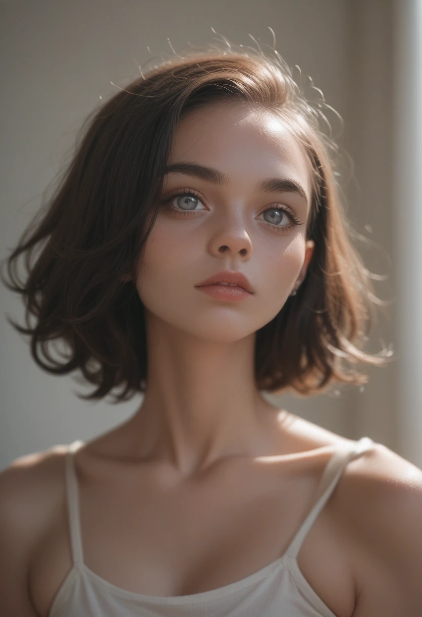 Ebony grey eyes girl