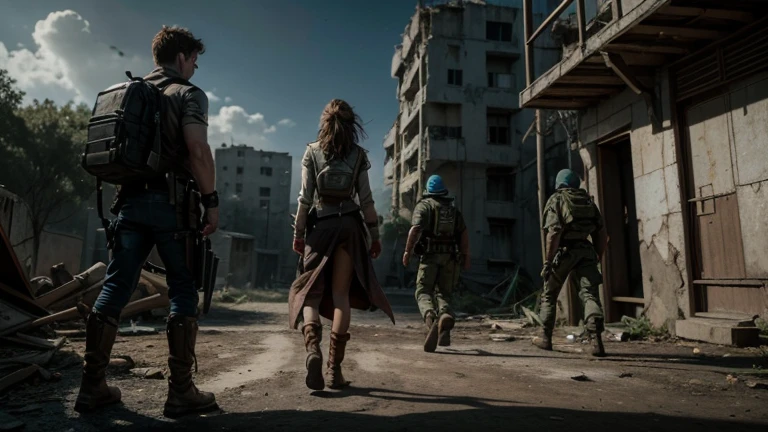 The Escape Micaela escapes the facility and comes across a world in ruins. She meets a group of rebels fighting against the oppression of megacorporations. Among them is Leo, an idealistic young man who believes that Micaela could be the key to changing the future of humanity. standing together, they embark on a journey to find the "Key of Hope", a legendary artifact that can restore the Earth.