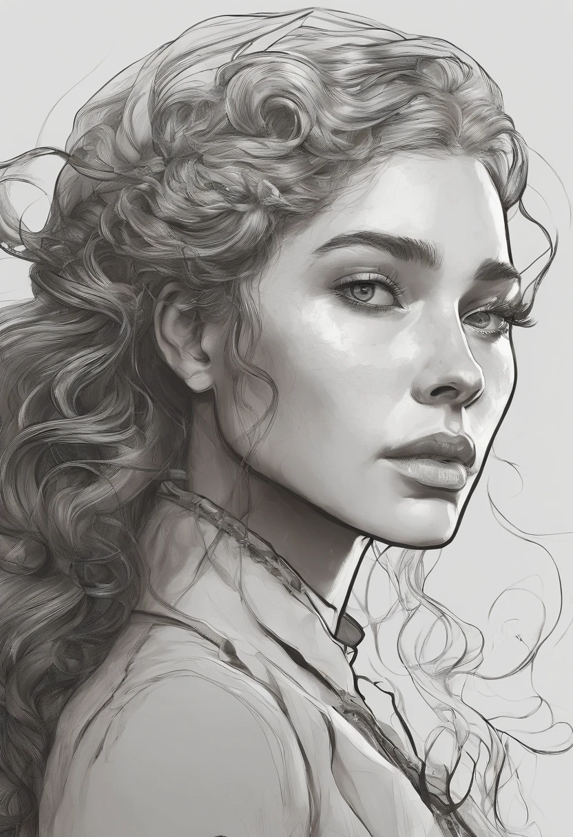 (Front Focus),(In the Dark:1.6), Hyperrealist Female Portrait by David Hockney and Alphonse Mucha,Fantasy art, Photorealistic, Dynamic Lighting, Art Station, Poster, Volumetric lighting, Highly detailed face, 4k yen, Awards,, One girl, In the Dark, Deep Shadow, A modest drawing,Cowboy Shot,(Official attire:1.4) ,Long Hair,Gray Hair,