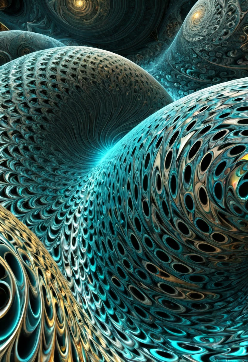 ((Pleasure to kill)),((fractal)),((deep wiew)),photographic,ultra high resolution,hyperdetailed, masterpiece, 3d modelling, abstract art,digital art.