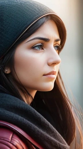  A woman Mitnagdim focus on the face