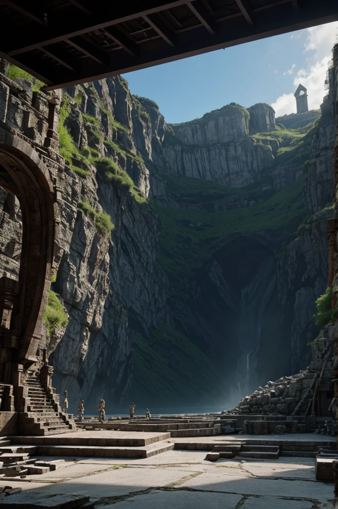 Setting for the dramatization of Prometheus Bound