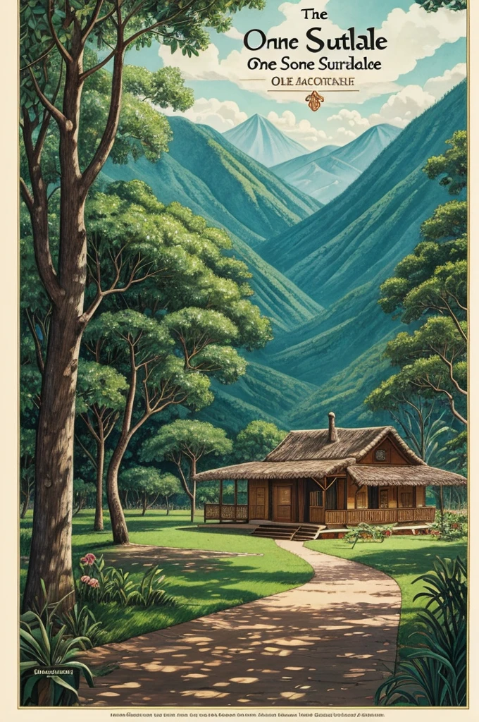 Drawing of the first page of the book One Hundred Years of Solitude by Gabriel García Márquez