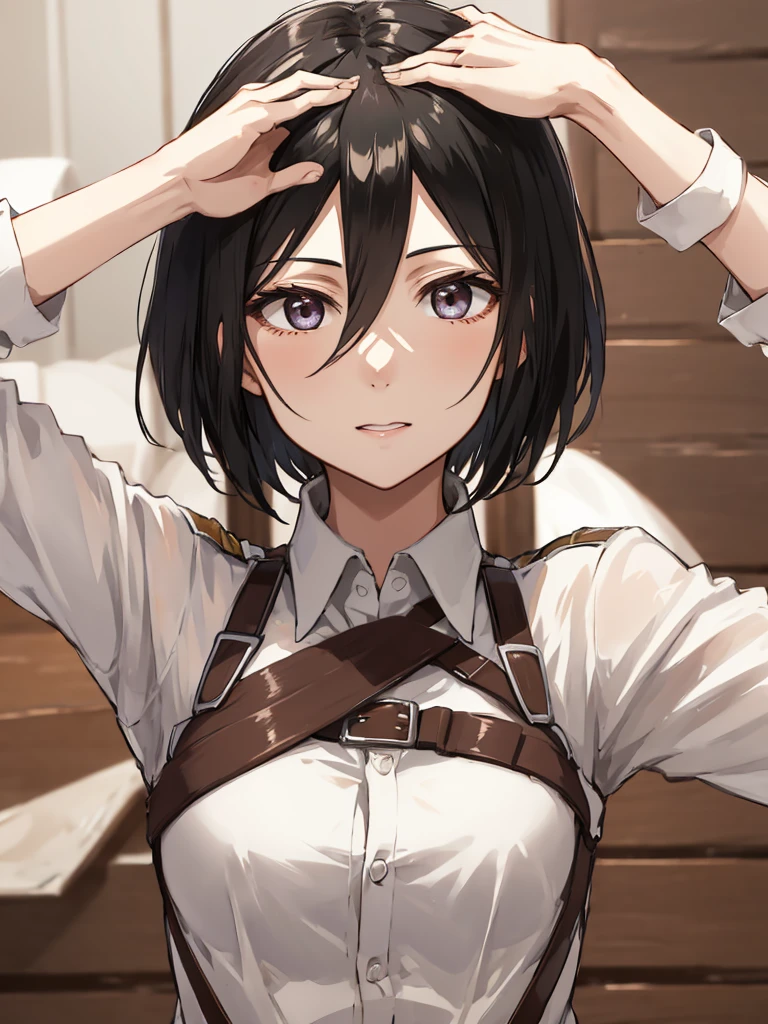 NSFW,Fumikasa,short hair,black eye,scarf,emblem,belt,thigh strap,赤いscarf,white pants,brown jacket,long sleeve,My pussy is being touched,shy,sex,Creampie,Being penetrated by a man from behind,sexual treatment,sex slave,(Sweat:1.5),My eyes are dizzy.,fall of pleasure,Love playing with animals