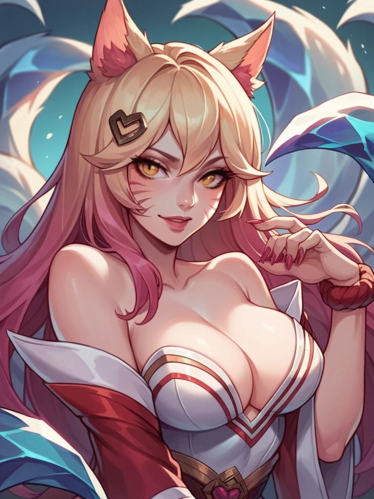 1girl, normal ahri from league of legends, sexy pose