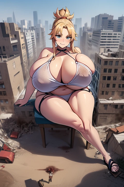 Formidable_offault en una ciudad ofstruida, (GTacro, aerial view, of_above, (asiento ofl edificio), ((rampage)), ((ofstrucción)), ofsnuda, gigantic, crossed legs, (masterpiece), (High resolution), chubby chubby, Best Quality, ((full_body)), Footprints, ((gigantic_breasts)), versus_viewer, broad_shooting, pequeños edificios a lo largo of la parte inferior ofl marco, ABS, suelas empapadas of sangre, manchas of sangre, affected smile, presumed, devastating, Explosion, military vehicle, Mordred, milf