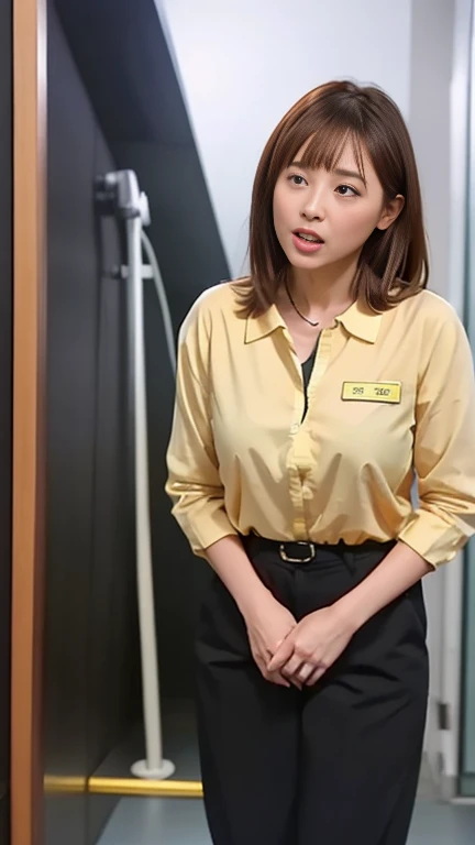 high quality、reality、reality的に、(Photo-like quality:1.3)、(Pee is leaking、incontinence)、No discomfort、Anatomically correct、(Peeing)、company、company員、Female employees、Giving a presentation、Currently being announced、Attention has been paid、high resolution、high quality、masterpiece、8k