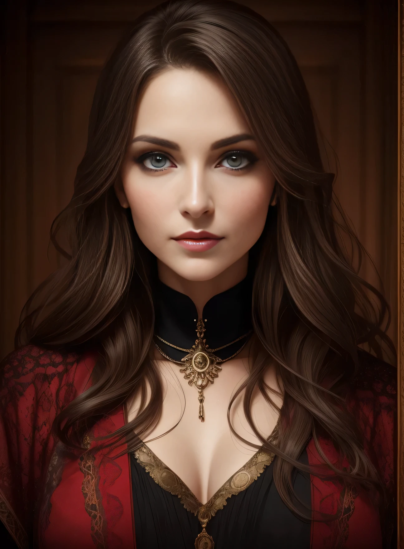 portrait photography, beautiful young woman in transparent western tunic dress, eyes visible through hair, proper eye position, skin natural, contra-luz, cinematic light, rim-light, smooth light , hips, during at night, city side background, graduated background in detailed colors, intrikate , highy detailed, octane rendering, High definition, 8k, by Annie Leibovitz