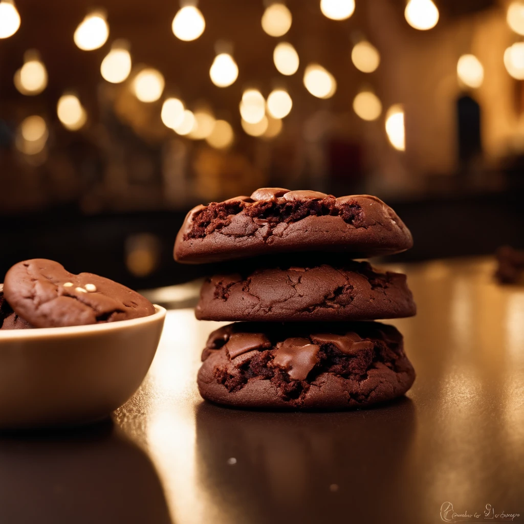Cookie Cookie, Cookie, Red velvet brownie, bolo de chocolate, Cookies, chocolate bull, Red velvet brownie, Red Brownie, Cookie, (Scenario, cantina, Street, lights, carStreetgens, ) lights ao fundo, cantina, Brownie, Cookie, bolo de chocolate, realisitic, 4K, professional foto, best photographer in the world, maximum perfection, Grade, actual proportion, realisitic, Brownie, bolo de chocolate, Cookies
