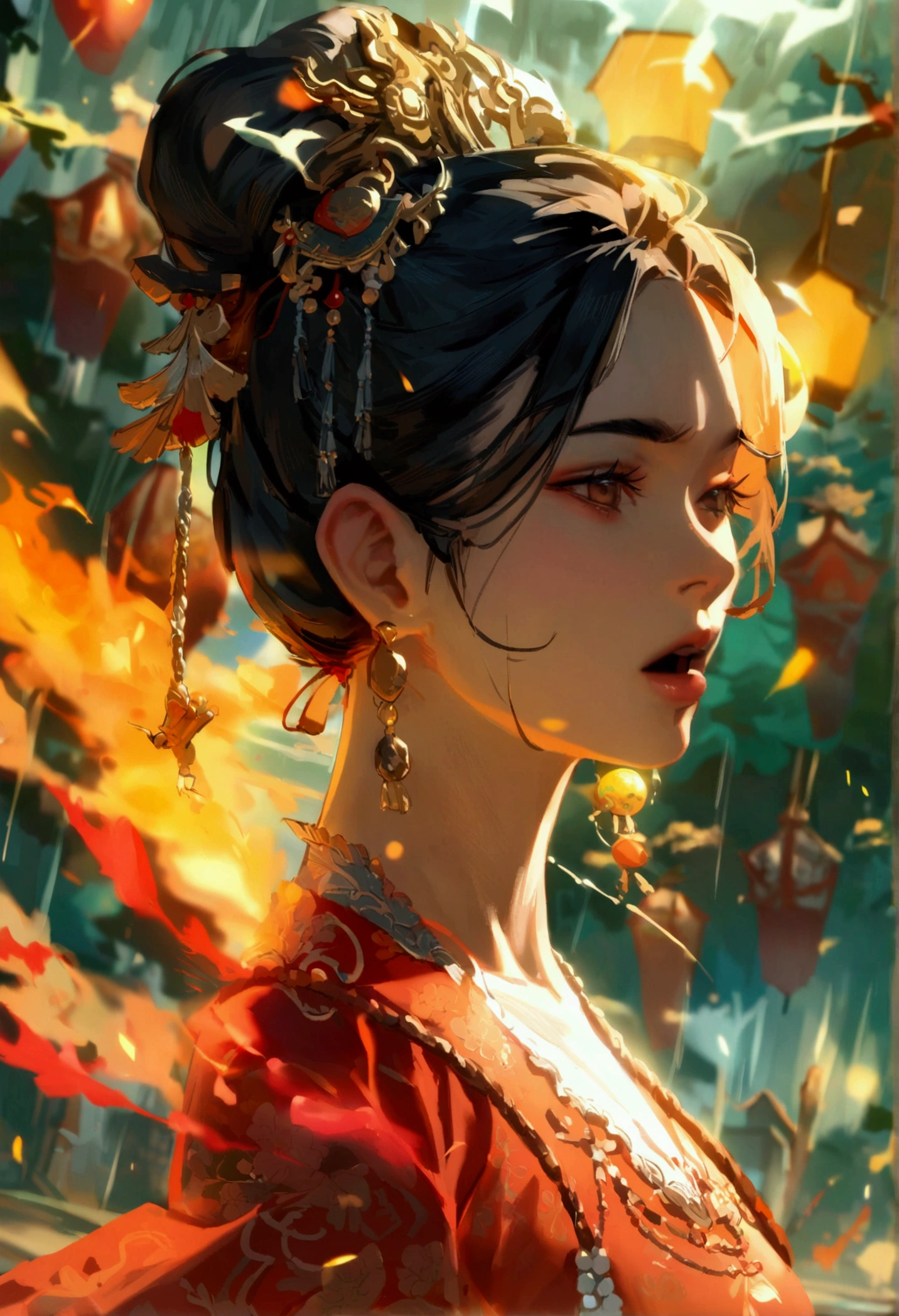 Xianhxia, world, ancien chinese, fights, cultivator fight, detailed, high quality 