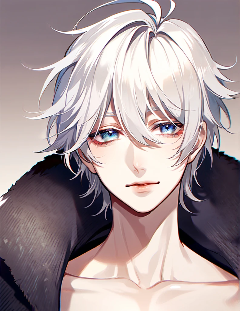 White hair,Beautiful boy