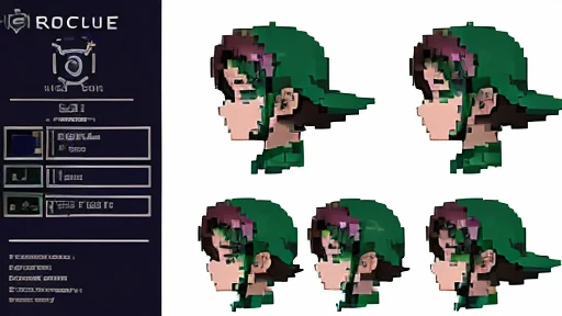 pixel art, Masterpiece, pix, ((( Create images of a Game Based on POKÉMON EMERALD ROGUE 2.0, charachter, Pokémon, NPCs, citys, mappa, small town, Plants of all characteristics))) , Anime style, Cute, 4K, masterpiece, detailded.💚((tmasterpiece)),(((best qualtiy))),(CharacterDesignSheet,Same role,frontage,Lateral face,on back),concept-art,concept art of character,Character sketches,reference sheet,Role table,