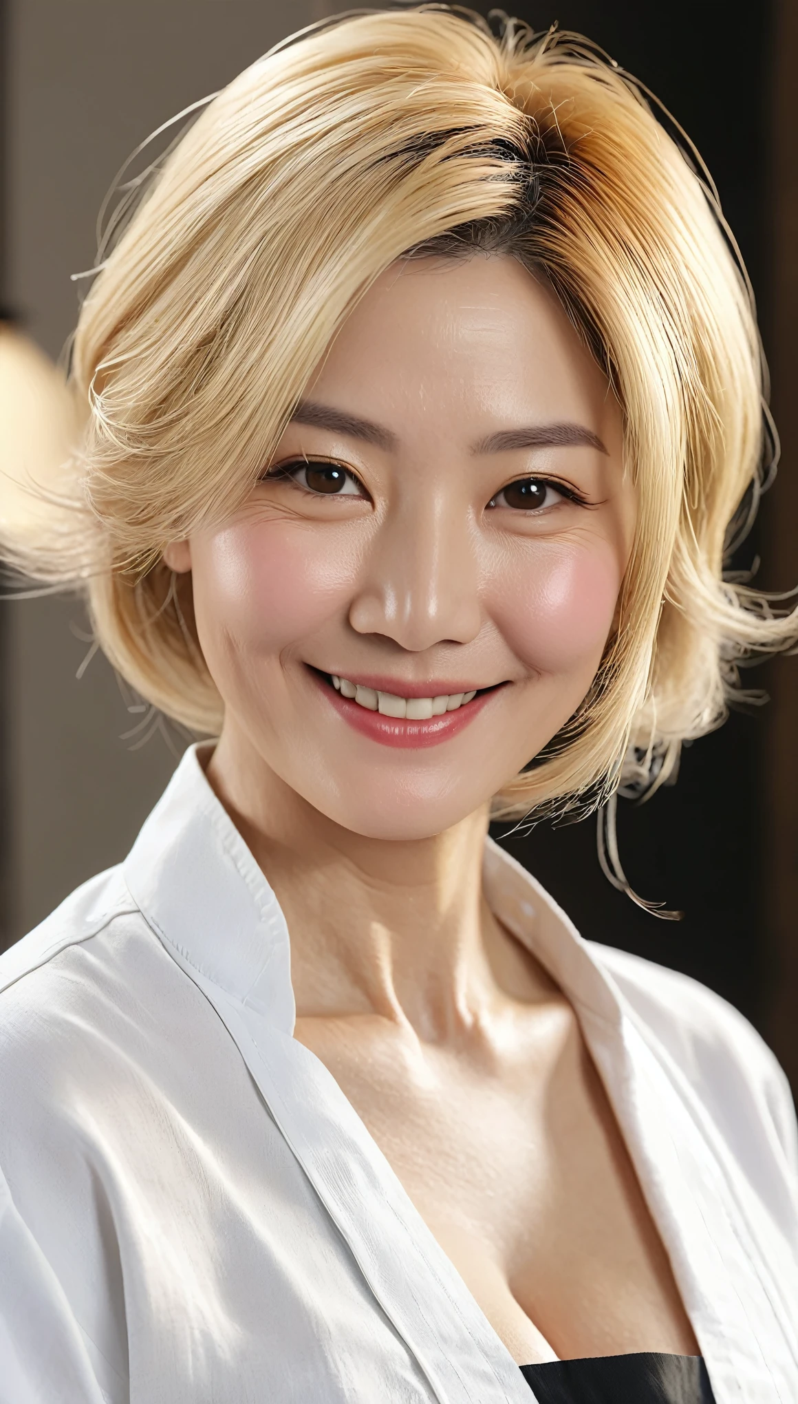 (Hyper Real)、Female Cook、
(((とてもbig、big、big))) 、(((Beautiful woman))) High resolution High resolution Realistic short hair blonde、Mature Woman、Middle-aged women、(((Very big big)))、((( とてもBig big cleavage)))、Fine skin、超High resolution、Realistic、Plump figure、smile、中年Beautiful woman、Beautiful expression、 Expression of fine eyes、blonde、Fluffy long hair、非常に繊細でFine skin、45 year old female chef、(Mature chef)、(I'In a very large kitchen.)、Mature chef、Big big cleavage、(((Big Ass)))、Bright red lips、(((Wearing sexy kitchen wear)))、(((alone)))、