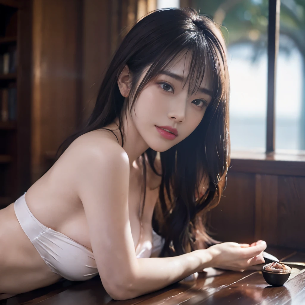 cute,  15歳のアイドルのように幼く見えるてcute20歳の日本人少女とやさしい中年の男、Cleavage、Campsite at night、Two people drinking whiskey、whole body、RAW Photos、Genuine、Real、realism、Raw photo、High resolution、Life、No copyright notice