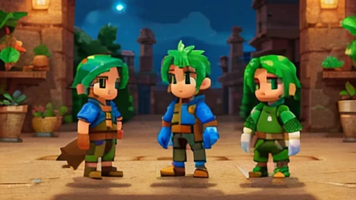 pixel art, Masterpiece, pix, ((( Create images of a Game Based on POKÉMON EMERALD ROGUE 2.0, charachter, Pokémon, NPCs, citys, mappa, small town, Plants of all characteristics))) , Anime style, Cute, 4K, masterpiece, detailded.💚((tmasterpiece)),(((best qualtiy))),(CharacterDesignSheet,Same role,frontage,Lateral face,on back),concept-art,concept art of character,Character sketches,reference sheet,Role table,