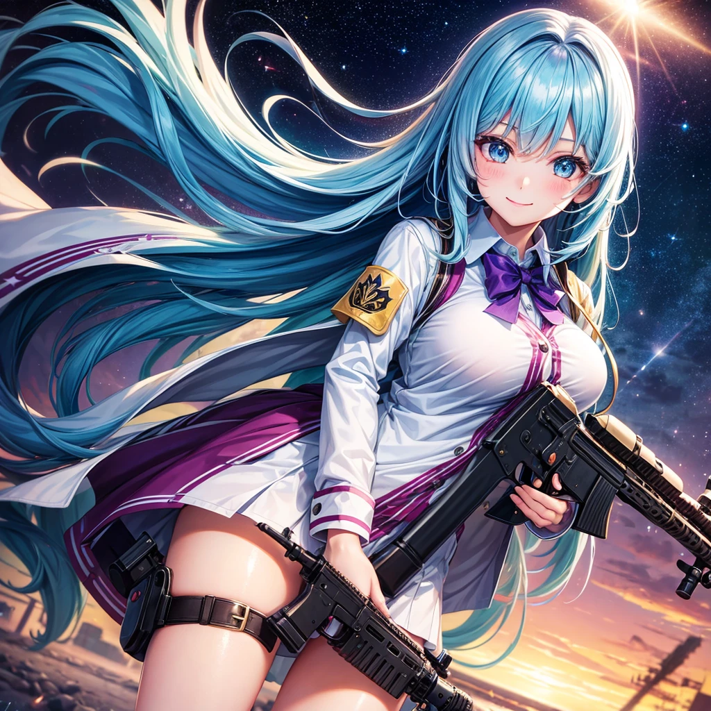middle School girls,smile,Beautiful girls,Beautiful girl from another world,Girl holding an assault rifle,The best quality to get you horny,Psychic,Wizard,battle,Multi-colored hair,Perfect Girl,Super cute girl,Ocean,Starry sky background,Cute uniform,Uniform of the Future,Wearing a cardigan,Long Hair、Sparkling eyes,She has her bangs down,Colorful,Ultra HD,Young girl,???,Naughty Girls,Full body image,Big Breasts,Beautiful Girl's Paradise,Fashion Girl,Naughty Girls,Beautiful Girl Country,High-dimensional beautiful girl,A beautiful girl who transcends everything,So beautiful,Absurd,Beautiful girls,