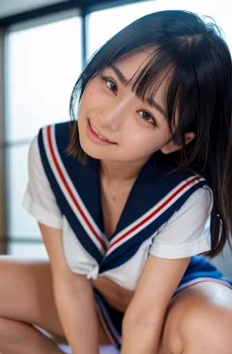 moaning in pain, feeling pain, tears flowing, pain, crying in pain, crying, wet with tears, following pain, moaning in pain, frown of pain, top quality, masterpiece, super high res,(Photorealistic:1.4), highly detailed, professional lighting smile, masterpiece,top quality Japanese Girl_Woman: 1.1),(Low Angle), Low Angle, Taken from Floor, High Definition,(Japanese Girl_Woman: 1.1), Japanese Girl, Middle School, Sailor Top, Sailor Suit, Vagina Visible, Pubic Hair Black, Legs Spread Wide, Vibrator in Cunt, (Attractive Japanese Female Photo), ((Super Detailed Face, Detailed Lips, Eyes squinting, double eyelids), ((one girl)), female genitalia fully visible, skin showing, sexual expression, , legs spread wide, (((fingers spreading vaginal vestibule to show))), female genitalia fully visible, female genitals wet and shiny, ((only one person)), female genitals fully visible, pubic hair is black, (((your ))), ((crotch open)), female genitalia fully visible, ((one person)), very detailed, octant rendering, legs open, crouching, female genitalia exposed