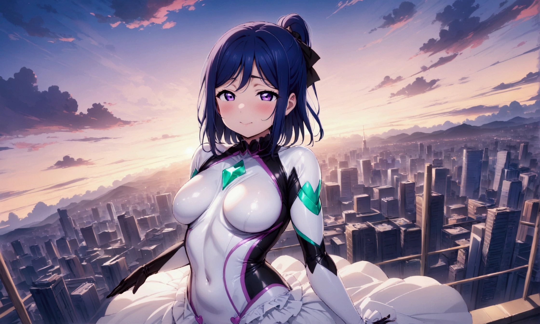 Love Live adult Kanan Matsuura, masterpiece, highest quality, gloss, attire random, soft face, soft body, spectacular background