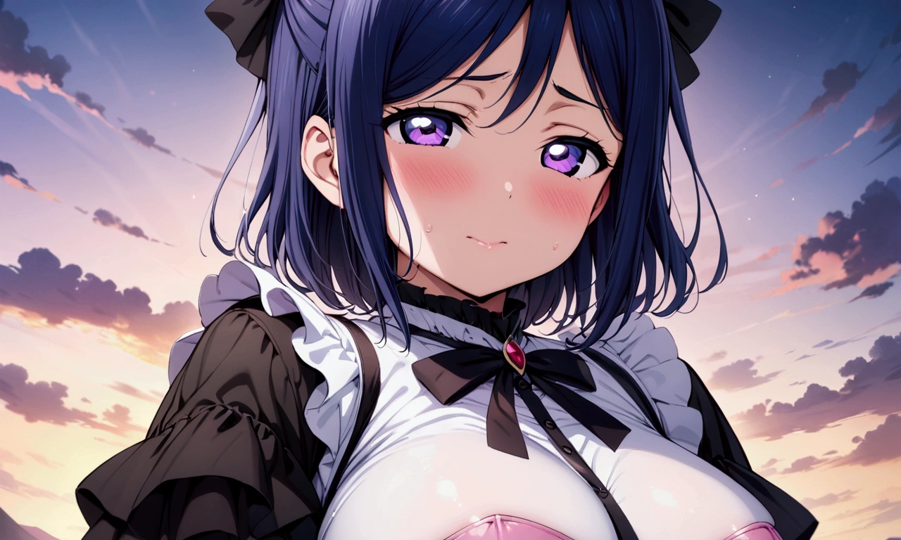 Love Live adult Kanan Matsuura, masterpiece, highest quality, gloss, attire random, soft face, soft body, spectacular background