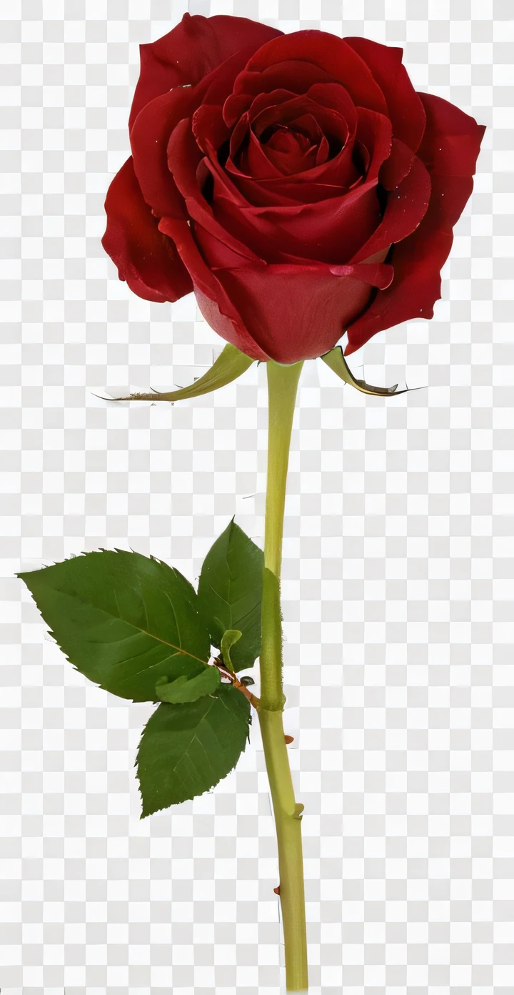 Make the top half of the rose black and white