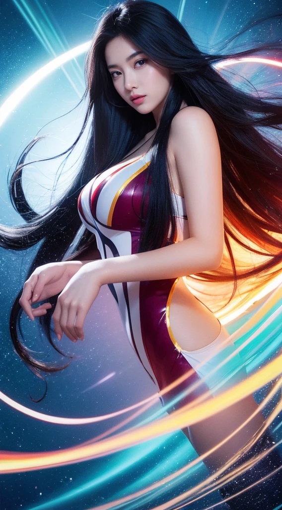 galaxy,smile brightly,Drawing of a woman with long hair and colorful hair, Beautiful digital illustrations, Beautiful digital illustrations, Gorgeous digital art,big breasts, Beautiful artistic illustrations, Beautiful digital artwork, Beautiful digital art, Beautiful digital illustrationss, complex digital painting, very Beautiful digital art, bright digital painting, beautiful Gorgeous digital art, Long, flowing hair is hypnotizing., colorful digital painting, Inspiring digital art, Cool digital art