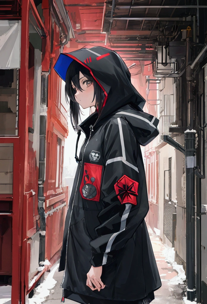 goroto techwear anime hooded