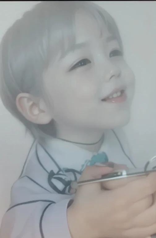 Realistic color photography style、Smiling emphasizes nasolabial folds. Make the chin a little thinner and accentuate the nasolabial folds.、I want it to look more like a color photograph............。3 year old boy, Xu々To、Clearly visible、Emphasizes deep nasolabial folds from nose to mouth、Generate left and right dimples、Show me your beautiful smile.。Make your eyes look cute with double eyelids.More more more more、Realistic、Generate it in a photo style.Please create beautiful teeth in the mouth.。Please create more and more skin tones to recreate the look of facial skin.。