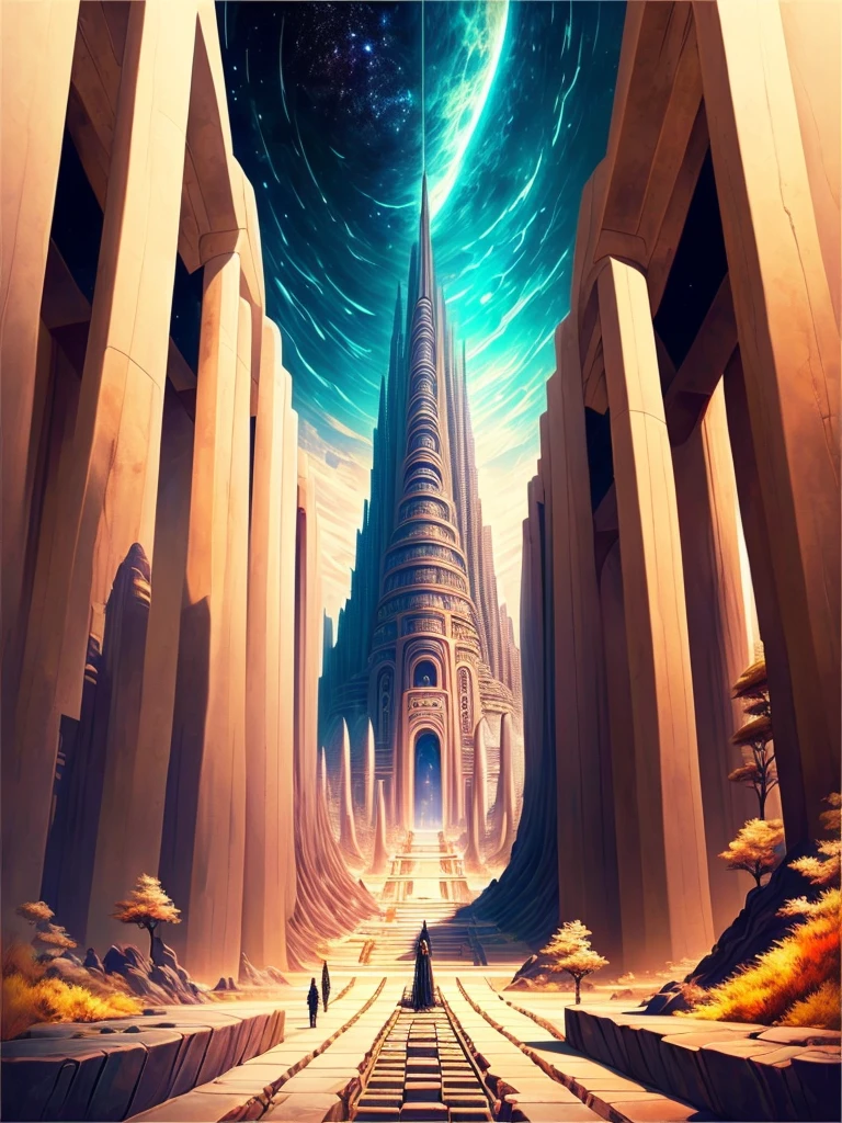 Best Quality，8k，Huge underground city，Underground Labyrinth，Anime Art，mysterious，universe，Super huge structure，Super huge torii，Multidimensional，A world beyond imagination，High Dimension，Fantasy，future，Different space，Nature，romantic，universe，A world beyond imagination，Dream world，New World，Huge river，masterpiece，最高masterpiece，perfection，