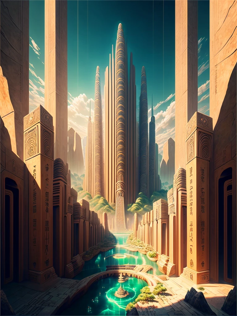 Best Quality，8k，Huge underground city，Underground Labyrinth，Anime Art，mysterious，universe，Super huge structure，Super huge torii，Multidimensional，A world beyond imagination，High Dimension，Fantasy，future，Different space，Nature，romantic，universe，A world beyond imagination，Dream world，New World，Huge river，masterpiece，最高masterpiece，perfection，