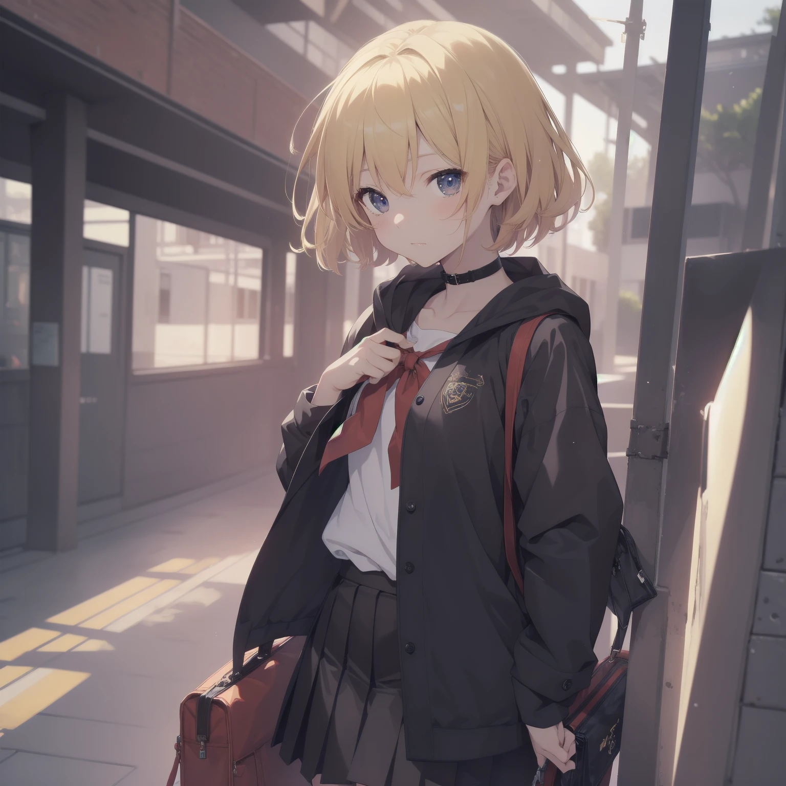 ultra-absurdres-Top quality by artist God, ultra-detailed, high resolution, anime moe artstyle, best anime 8k konachan wallpaper, pixiv contest winner, pool:2810, perfect anatomy,break, 1girl, (Please draw a girl walking sleepily to school alone. )break,(Solo,little female, 13-year-old:1.3),Full limbs, complete fingers,a junior high school student, (very short hair), short cut, flat chest, , small butt, small black eyes, beautiful detailed eyes, well-proportioned iris and pupils, expressive eyes, highres detailed hair, soft expression, salor school_uniform, sailor collar, serahuku, bow, pleated skirt,(Detailed Lighting), (Detailed background), in the School commute route. break,super detailed skin, Best cinematic lighting powered by famous artist, 8k,beauty illustration,photoshop_(medium),very aesthetic,break,((artist:nekotoufu )), artist:clamp ,artist:carnelian ,artist:kantoku ,
