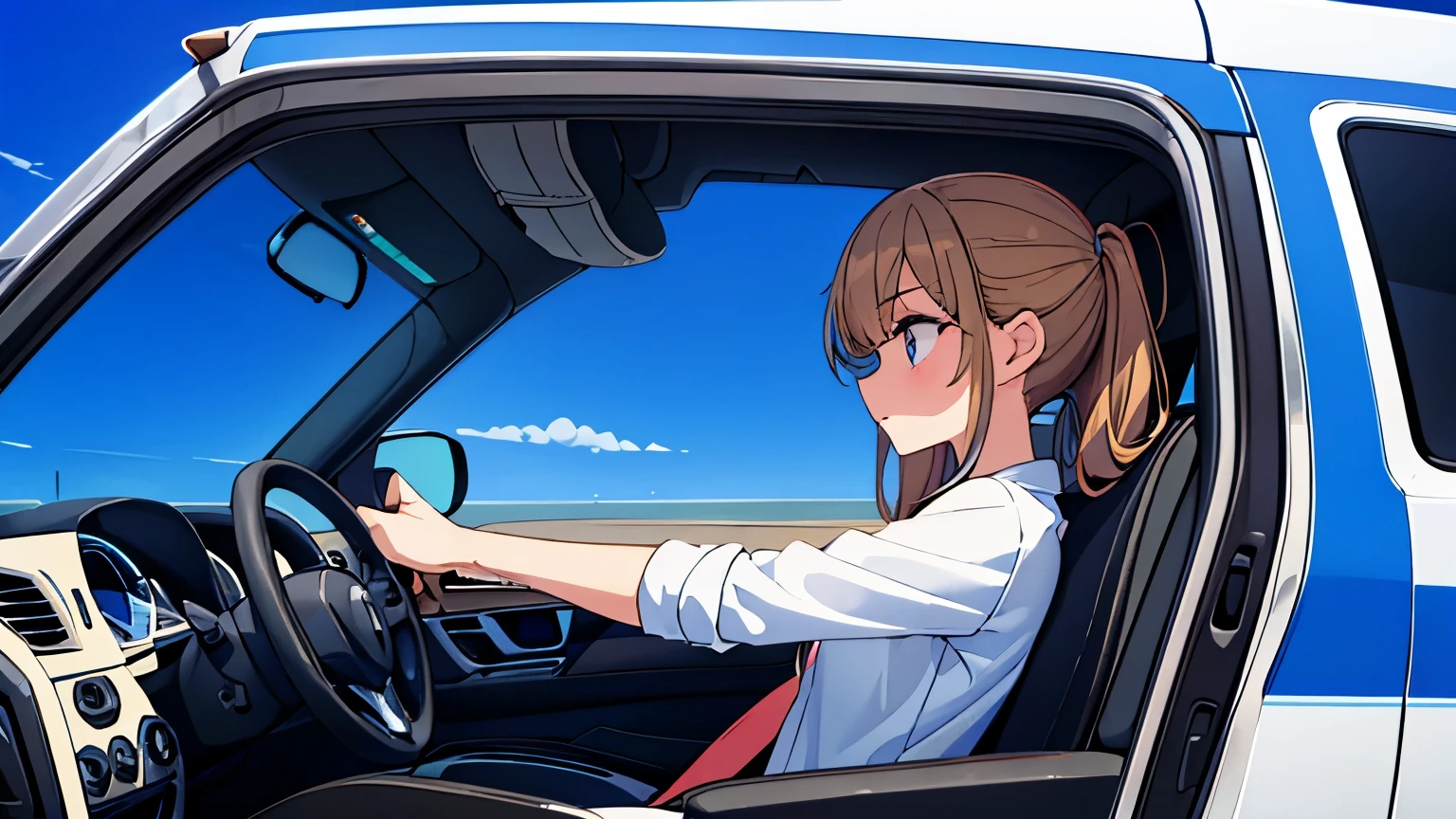 Girl in the car ,,,Best results, perfection
