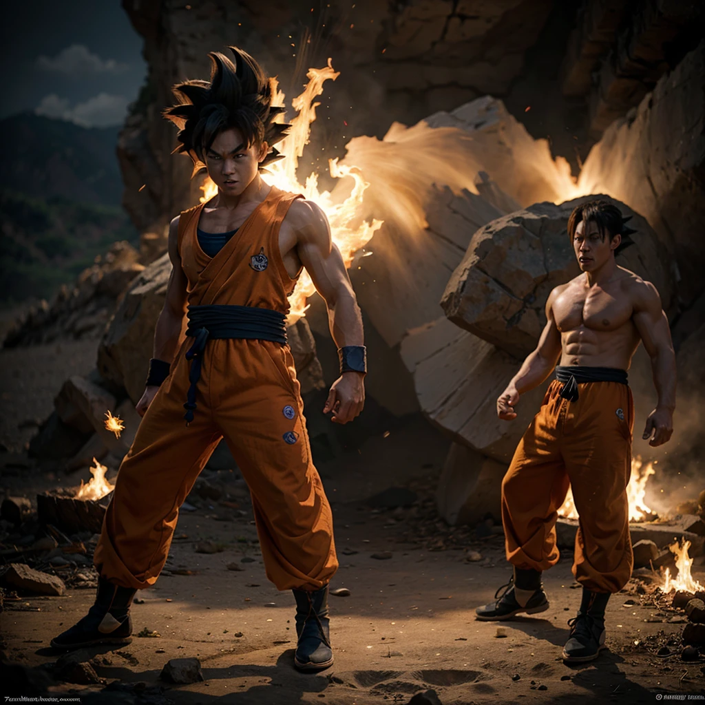 Dragon ball goku angry