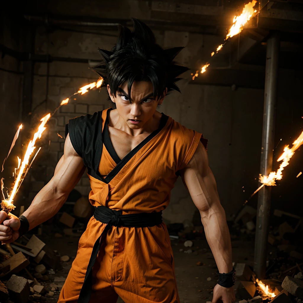 Dragon ball goku angry anime
