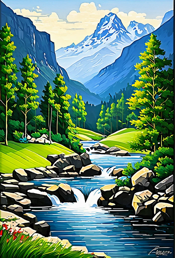 masterpiece, best quality, mini landscape