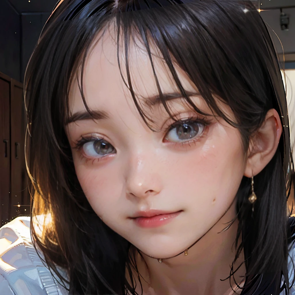 (masterpiece:1.3, Highest quality, Ultra-high resolution, 超detailed), (Realistic, photoRealistic:1.4), Beautiful illustrations, Perfect lighting, Natural light, (Perfect , Anatomically correct, 非常にdetailedな肌), (((Cute and symmetrical face, Perfect Face,)))(Three girls sitting, Harajuku, cute, Improve, Fusion of center of  and large , city))),(high detailed eyes, eyelash, mascara, 邪悪なsmile, :teeth, Shine肌, whole body:1.2), Shiny clothes, (Perfect lighting, Side lighting, Light leakage), Dynamic Angle, (Slippery、Smooth、Smooth、Sparkling、Shine、Sparkling、Seamless Texture {Close-up face:1.3), (Highest quality), (masterpiece), detailed, (shape), Very delicate and beautiful,, Japanese Girls, ((Close-up of the cut:1.tremely detailed beautiful clavicle skin, Sweating too much, She flashed her cleavage to nearby viewers........, Upper Body:1.2), Captivating eyes:0.9, SparklingShine瞳:0.8, Oily, Wet Skin, (( compression:1.2)), ((Very soft )), Oiled clothes:1.2, Oily skin:1.2, Sweat dripping from her cleavage, Embarrassment, smile, teasing((Hairstyle,Inner Color,pink))(((high school girl))),(((whole bodyの描写)))
