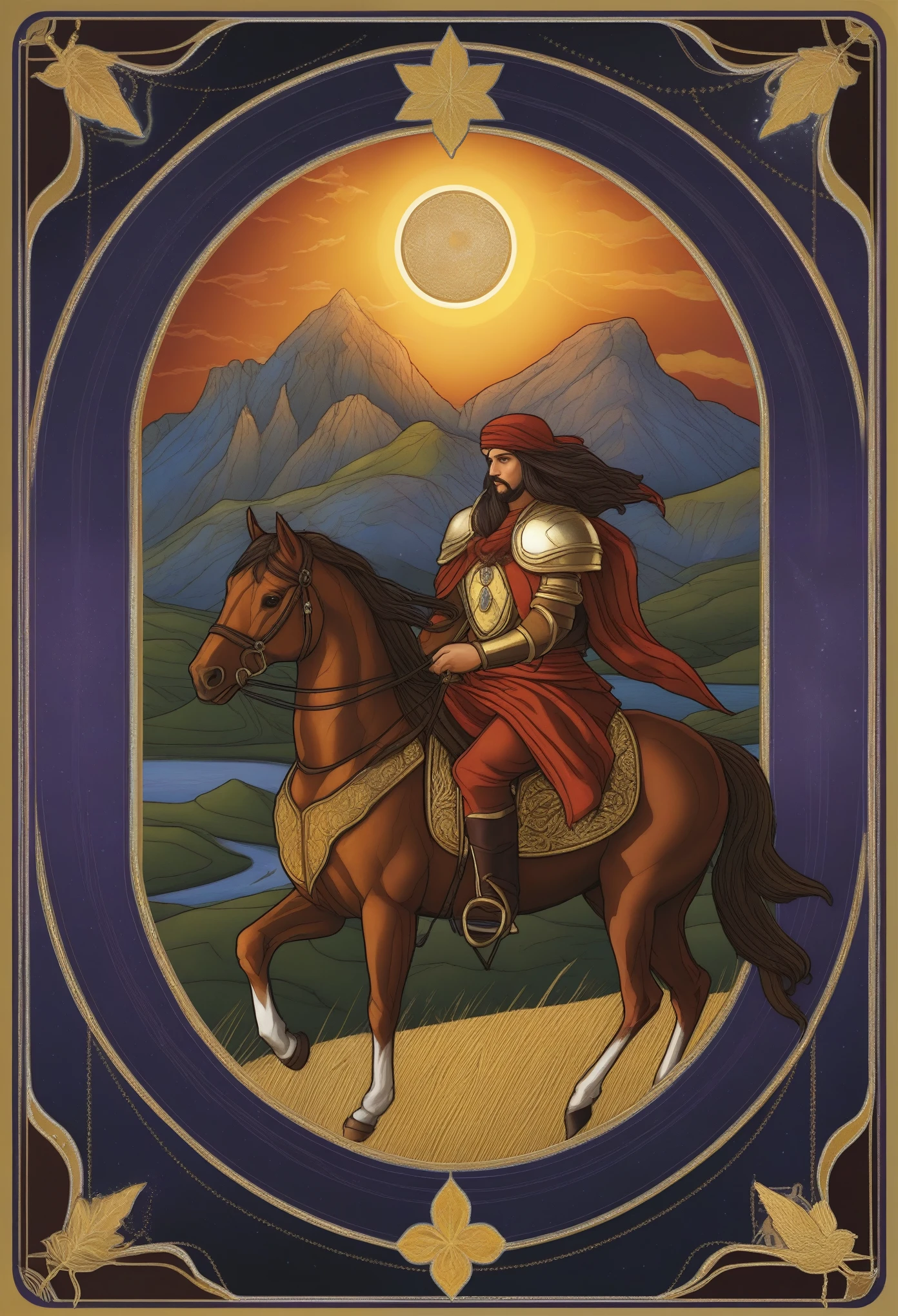 Tarot Card Design, Realistic tarot cards, Fully compliant with the original tarot cards, Very detailed, Very detailed, clear, Contrasting, Texture Smoothing, A smooth transition, High color depth, 32k color gamut, correct, Completely following the theme of the road, The Way of Tarot, Path-themed tarot cards