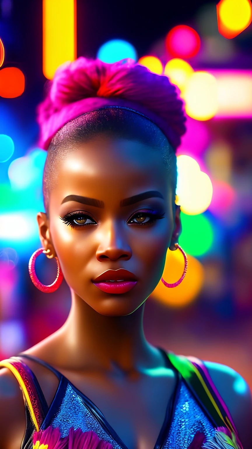 a mature street dancer, beautiful detailed eyes, beautiful detailed lips, extremely detailed face, longeyelashes, dynamic pose, dancing in the street, urban environment, neon lights, vibrant colors, cinematic lighting, 8k, ultra-detailed, (best quality,4k,8k,highres,masterpiece:1.2),ultra-detailed,(realistic,photorealistic,photo-realistic:1.37),HDR,UHD,vivid colors,concept art