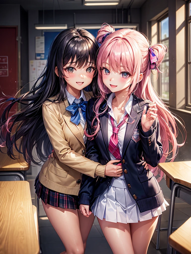 best quality,,smile,blazer,swimsuit,nepal,School,classroom,High-dimensional beautiful girl,Multidimensional beautiful girl,Several girls are depicted,They are hugging each other,Colorful,Different world,Collective of girls,JK,A girl taking off her uniform,future,Sexy and cute,New generation,futureの制服,Ribbon on uniform,Evolution of fashion,middle School girlultiple girls are depicted,harem,idol group,starry sky background,photo shoot,long hair,wearing a cardigan,beautiful girlの国,girl's paradise,highest quality,big breasts,leather jacket,happy girl,horny girl,Blue eyes,perfect face,standing position,She has her bangs down,fur jacket,Beautiful eyes,smooth hair,perfect eyes,beautiful girl,Angel,Angel Girl,multicolored hair colors,naughty girl,beautiful,High-dimensional beautiful girl,Multidimensional beautiful girl,hoodie,leather jacket,gathering,Group、,