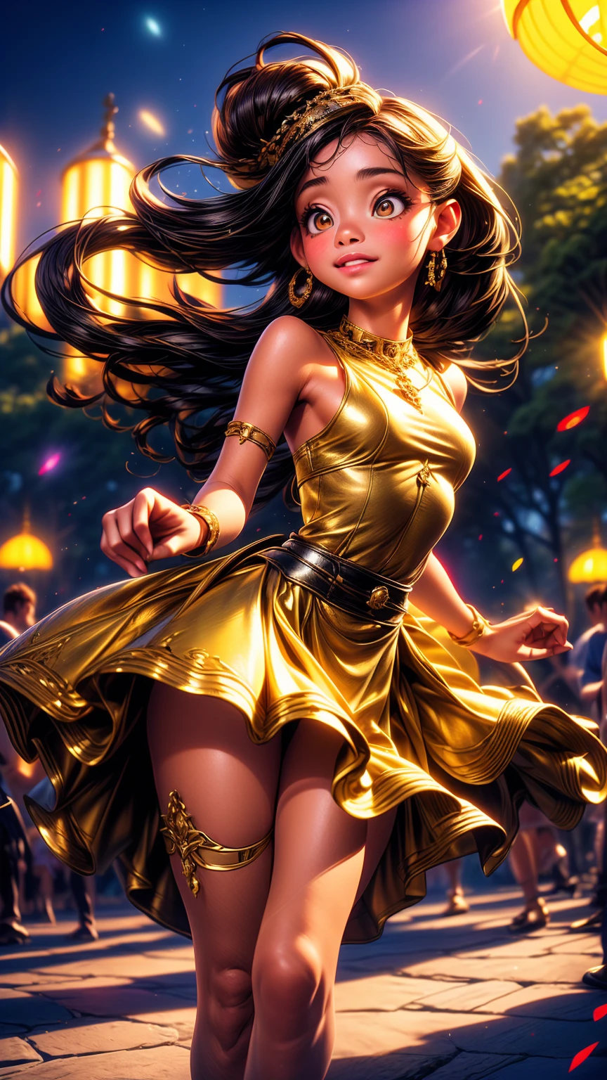 1 beautiful young female dancer, gracefully dancing in a park, captivating audience, highly detailed, photorealistic, 8k, intricate details, realistic lighting, vibrant colors, elegant movement, flowing dress, long hair, mesmerizing performance, (best quality,4k,8k,highres,masterpiece:1.2),ultra-detailed,(realistic,photorealistic,photo-realistic:1.37),professional, vivid colors, studio lighting, sharp focus