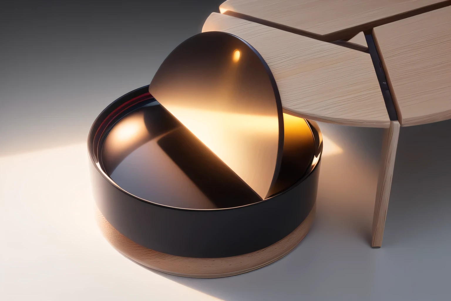 A small open table, Studio texture,Do not move the product,Mainly adjust the background and light and shadow,Clarity in details, Close-up details, Details of the award, Detailed enlargement of photo, Clarity、Smooth、Clean lines, Detailed product images, Detailed shooting, Clarity in details, Professional assembly, Accurate details