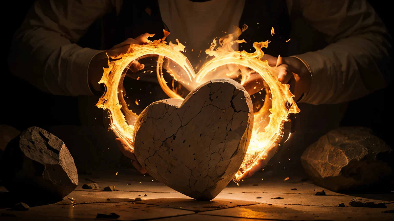 create heart of stone and fire
