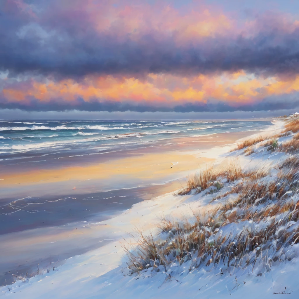 Winter beach