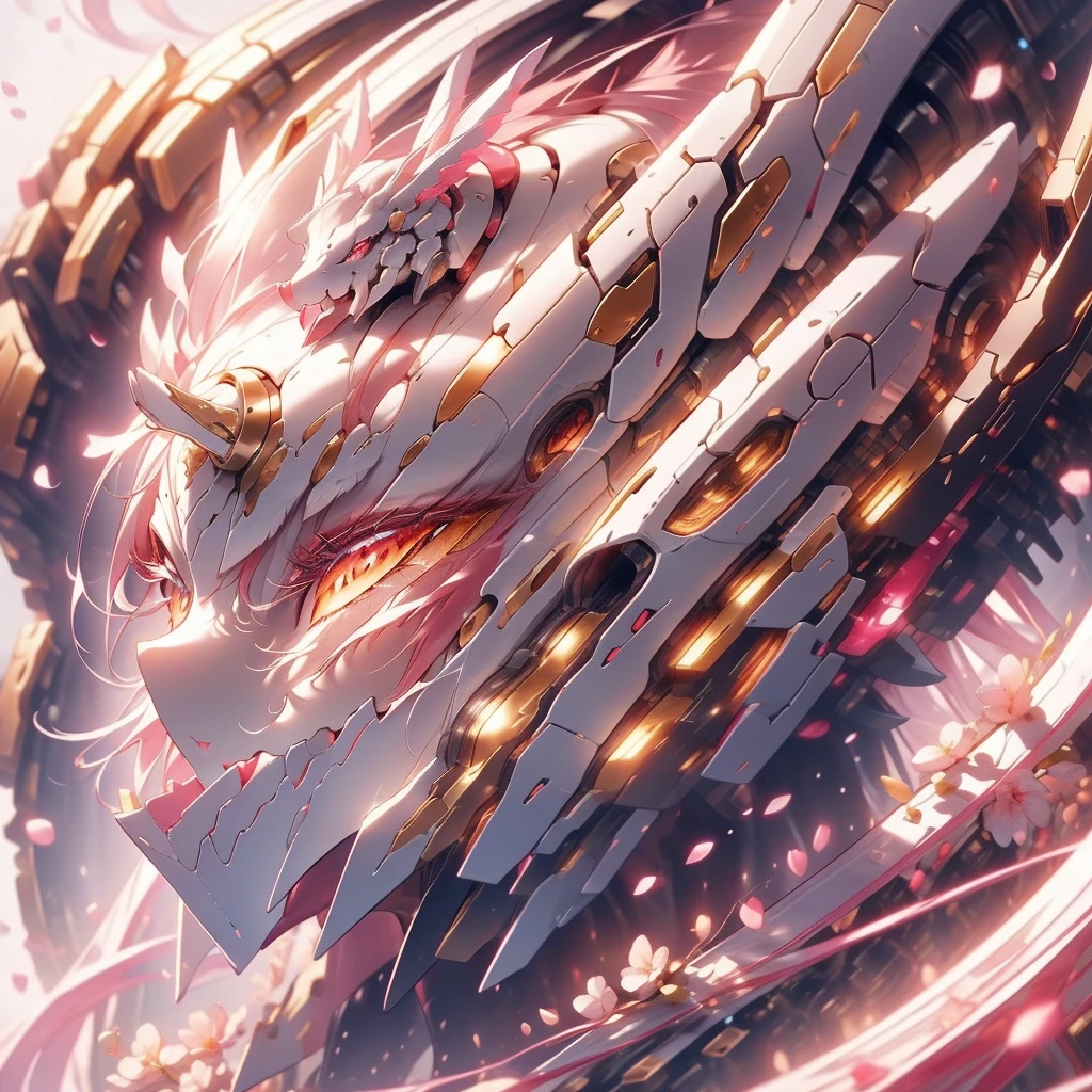masterpiece, best quality, white snake, cute, small, round ball-like body, cute face, glowing eyes, tongue out, laughing,  floating, simple background, solo, Surrealism, drop shadow, stereogram, tachi-e, pov, atmospheric perspective, 8k, super detail, best quality