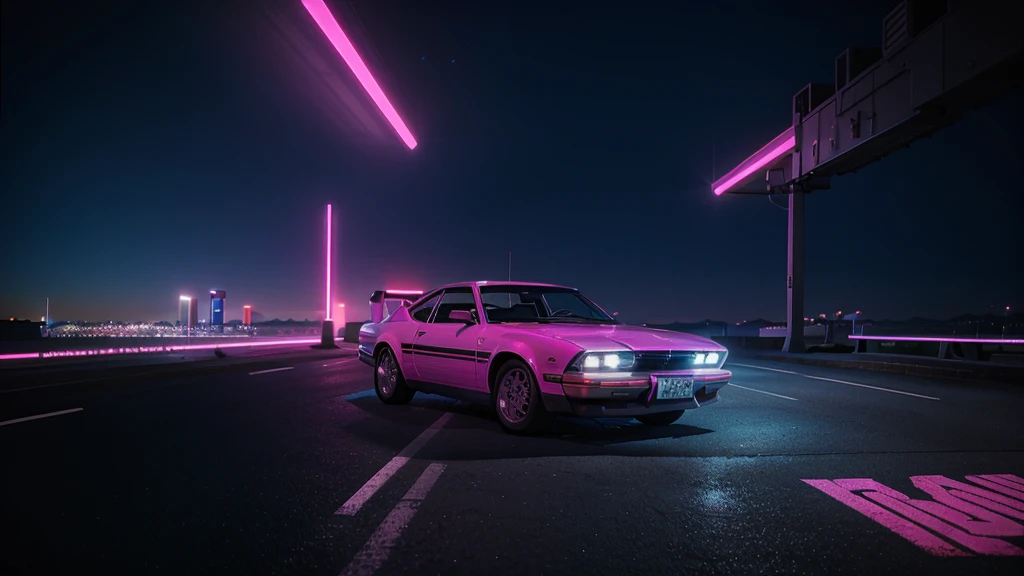 a cool background image with synthwave vibes, subtle details