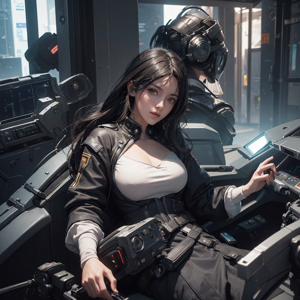((best qualityer)), ((work of art)), (detailded:1.4), 3d, an image of a beautiful cyberpunk woman,HDR (high-range dynamics),ray tracing,nvidia RTX,Super-resolution,Irreal 5,underground dispersal,PBR texturing,Post-processing,Anisotropic filtering,Depth of field,Maximum clarity and sharpness,Multilayer textures,Albedo and Specular Maps,Surface shading,Accurate simulation of light-material interaction,perfect proportions,octane rendering,two tone lighting,large aperture,Low ISO,White balance,rule of thirds,8K CRU,