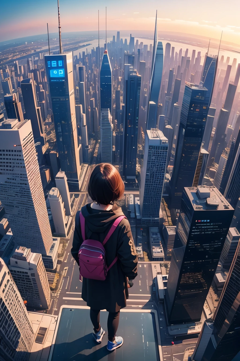 Future City、Young people、WiFi Music、skyscraper